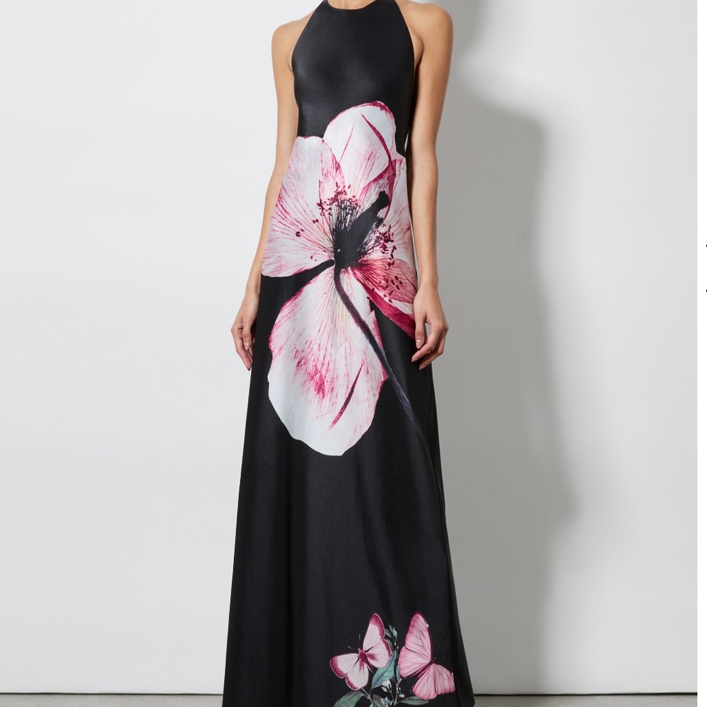 Alice + Olivia MONTANA TIE BACK GOWN
